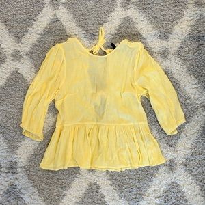 forever 21 divided tie back blouse